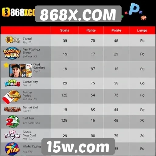 Comparativo de jogos disponíveis em 868X.COM